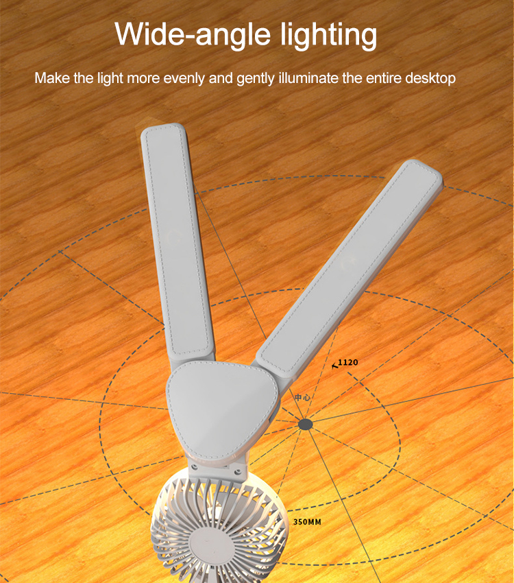 【Back-to-School Special】📚 Desk Lamp + Fan 2-in-1, energy-saving multi-angle eye-protection desk lamp. 💡