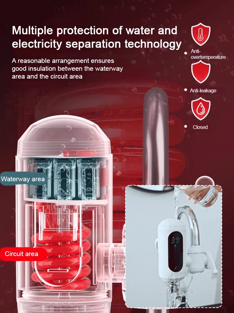 Only $1 monthly electricity bill! Instant-heating, installation-free electric water tap.