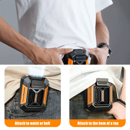 Brave the heat outdoors! 🌬️ Portable air conditioner 🔋 that cools you down by 10-20°C when worn + night spotlight + mobile power, perfect for both adventure and work! 🚀