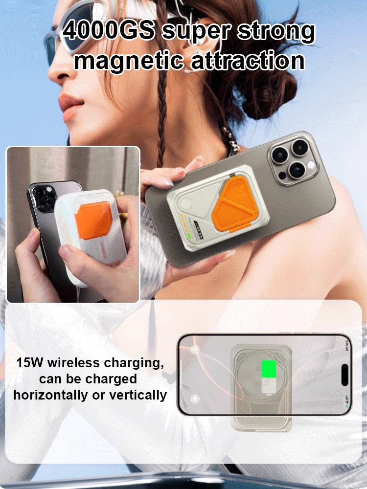 [3-in-1 Large Capacity] It’s enough to just take this charger with you when you go out!