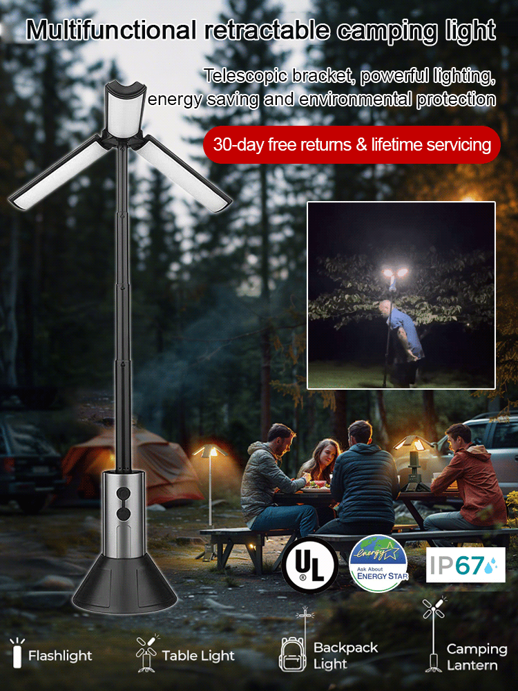 A must-have for outdoor camping! 🏕️ 3-in-1 multifunctional camping light with ultra-long battery life! 🔦✨