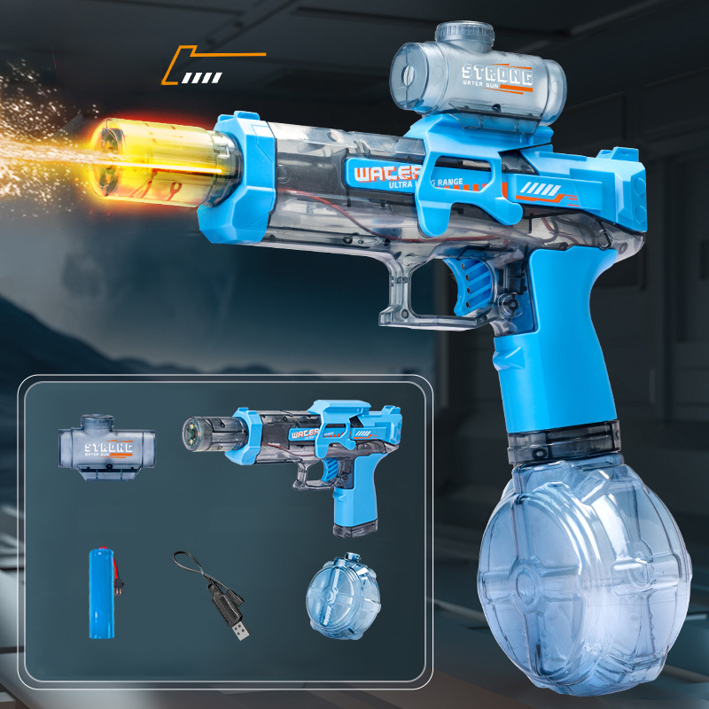 The latest lithium battery automatic rapid-fire water gun 💦, a toy that keeps kids playing outside until they don't want to come home 🏠—no more obsession with electronic devices! 📱🚫