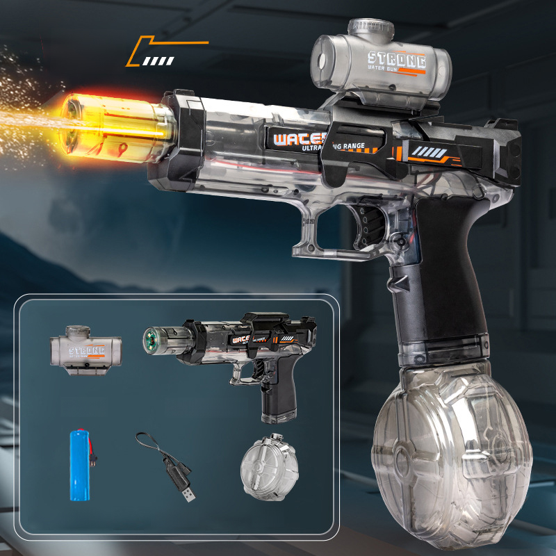 The latest lithium battery automatic rapid-fire water gun 💦, a toy that keeps kids playing outside until they don't want to come home 🏠—no more obsession with electronic devices! 📱🚫