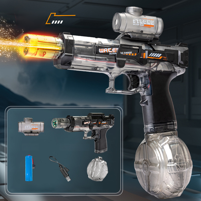 The latest lithium battery automatic rapid-fire water gun 💦, a toy that keeps kids playing outside until they don't want to come home 🏠—no more obsession with electronic devices! 📱🚫