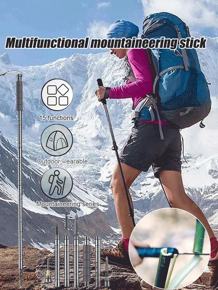 【Made with Titanium Alloy】Multi-Functional Self-Defense Climbing Tool 🧗♂️🔧