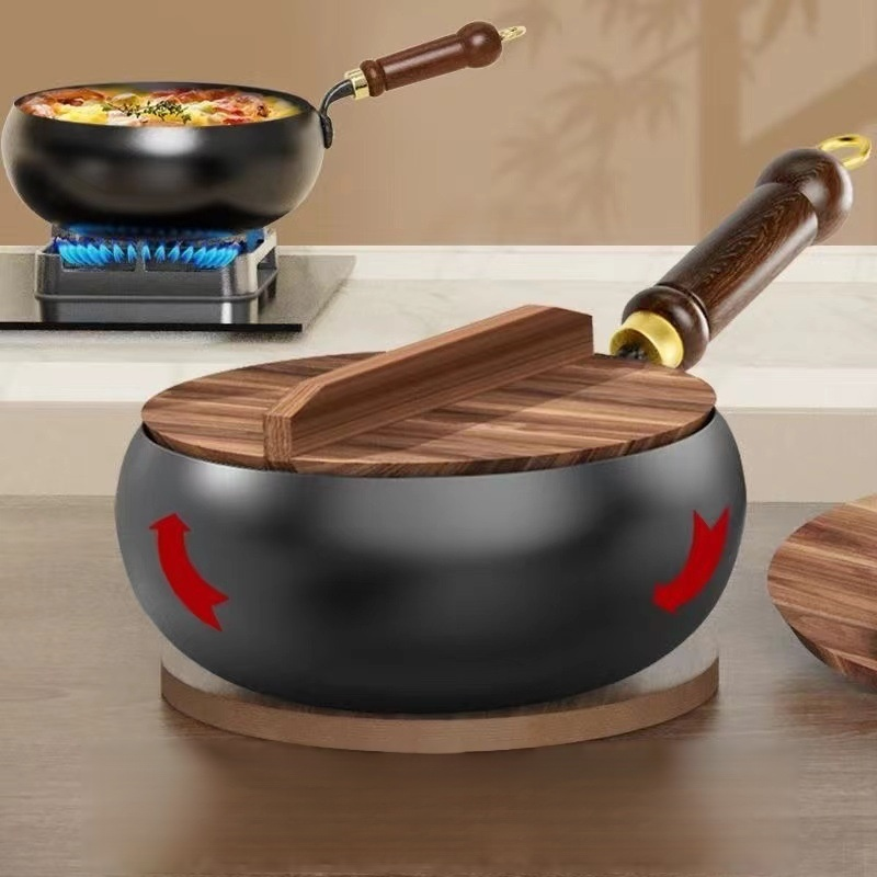 🛡️ Say goodbye to coated pots: Hand-forged uncoated pots, a new era o