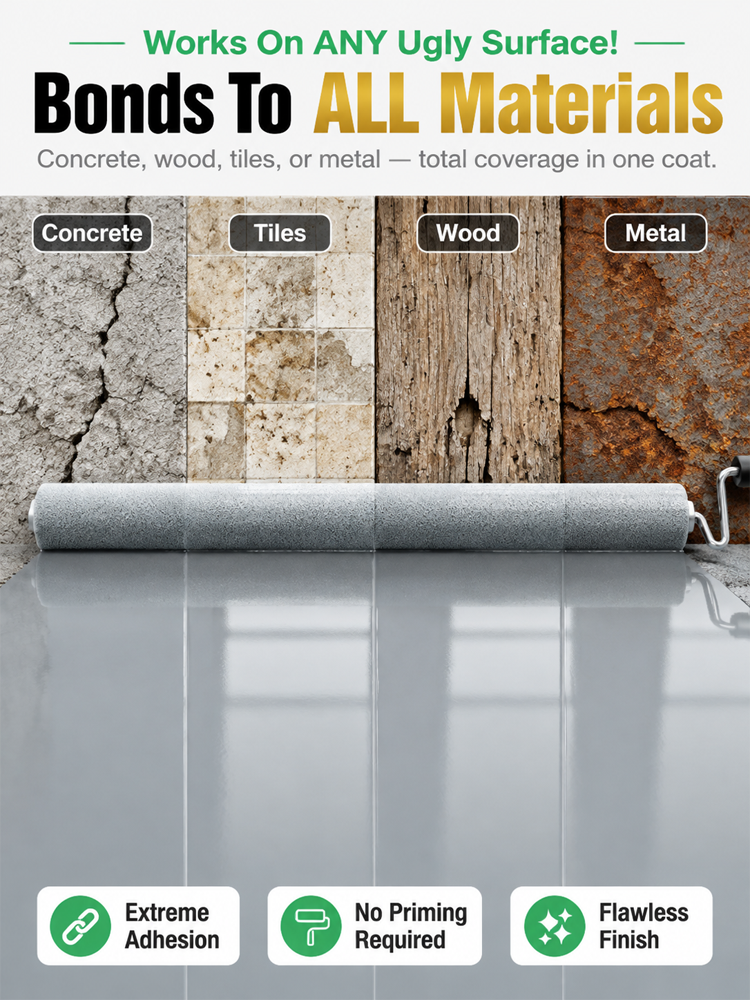 🔥 Liquid Steel Floor Coating | Self Leveling DIY | 2 Hr Quick Dry | 8H Hardness | 100% Baby Pet Safe 💎