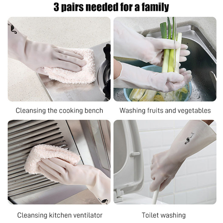 TF rubber non-slip durable housework gloves