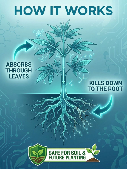 🌱Scientifically Engineered for US Soil♻️ Targeted Weed Removal | 10X Faster Eco-Friendly Herbicide