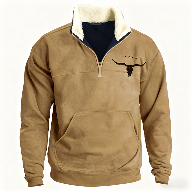  Genuine Shearling Fleece Autumn/Winter New Sweatshirt