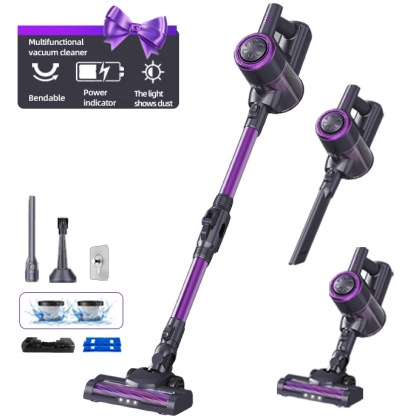 All-in-one upright cordless vacuum cleaner with high suction power and UV sterilization and mite rem