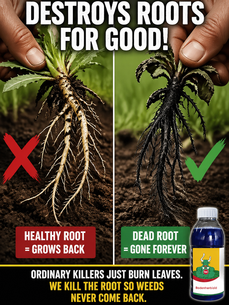 🌱 Ultimate Weed Killer: Selective Root Destroyer • Lawn Safe • 100% Pet and Child Friendly • One-time application for complete weed removal! 🌿✨