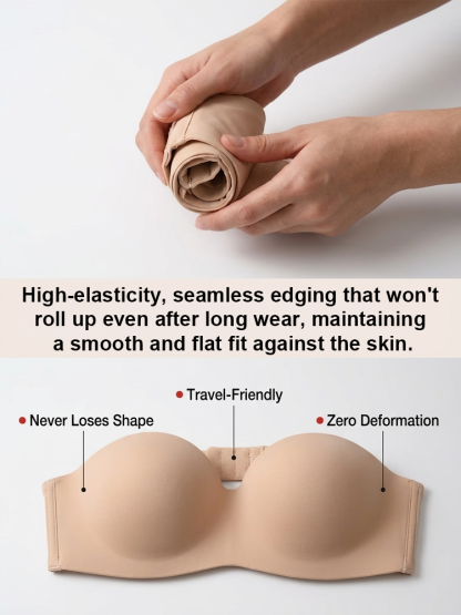 👙Anti-Gravity Strapless Bra | 24H Non-Slip | Breathable Fabric | Wire-Free Support | Multi-Way Wear | Seamless Fit ✨