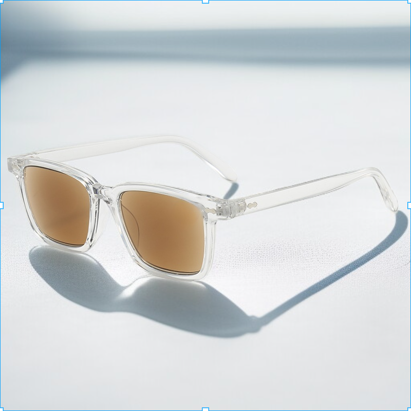 Six-proof anti-allergic ultra-light color-changing reading glasses