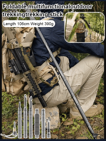 Multi-functional self-defense hiking stick, no permit required. 🥾🦯