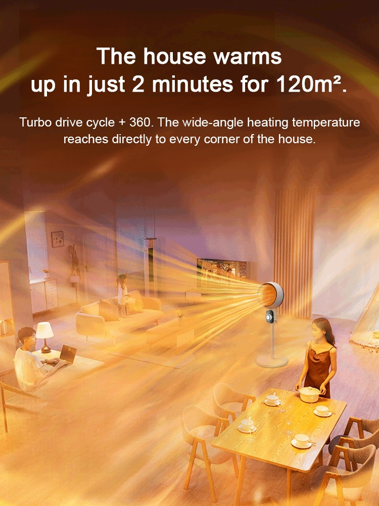 Energy-saving rapid-heating vertical heater