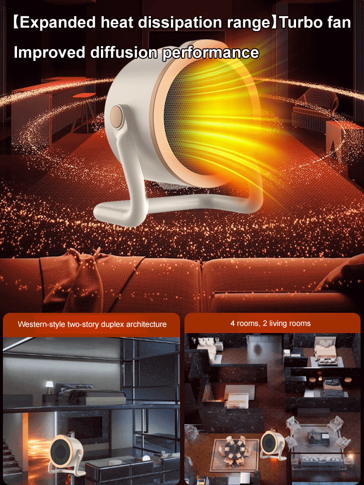 [Keeps your home a cozy 88°F for just $3 a month.] Instant desktop heater