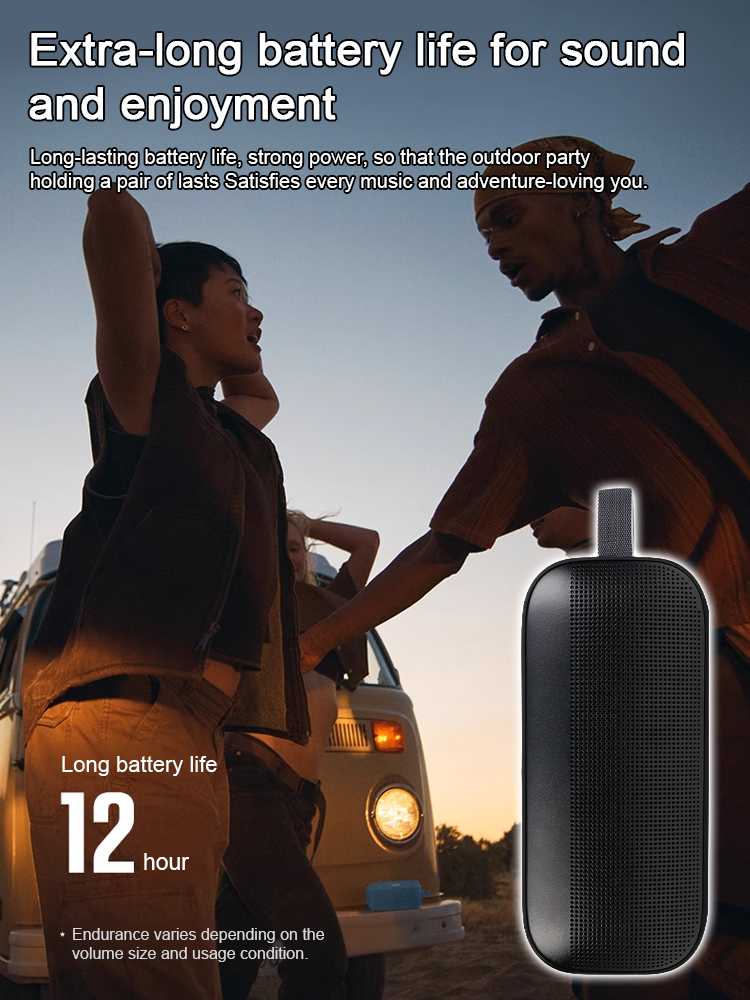 Waterproof, dustproof, and drop-resistant HiFi portable Bluetooth speaker. 🔊💦