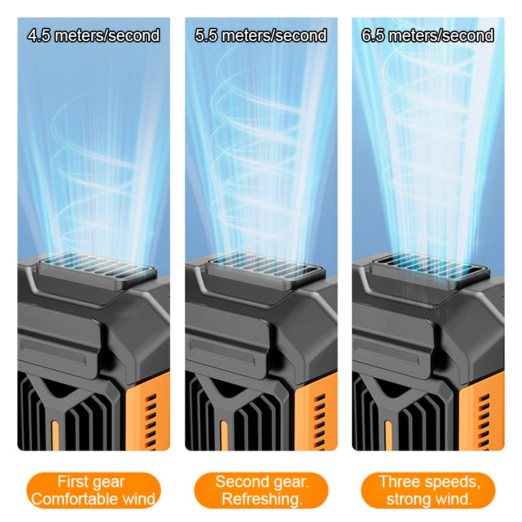 Brave the heat outdoors! 🌬️ Portable air conditioner 🔋 that cools you down by 10-20°C when worn + night spotlight + mobile power, perfect for both adventure and work! 🚀