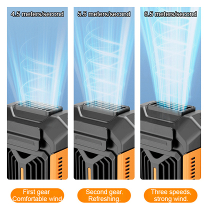 Brave the heat outdoors! 🌬️ Portable air conditioner 🔋 that cools you down by 10-20°C when worn + night spotlight + mobile power, perfect for both adventure and work! 🚀