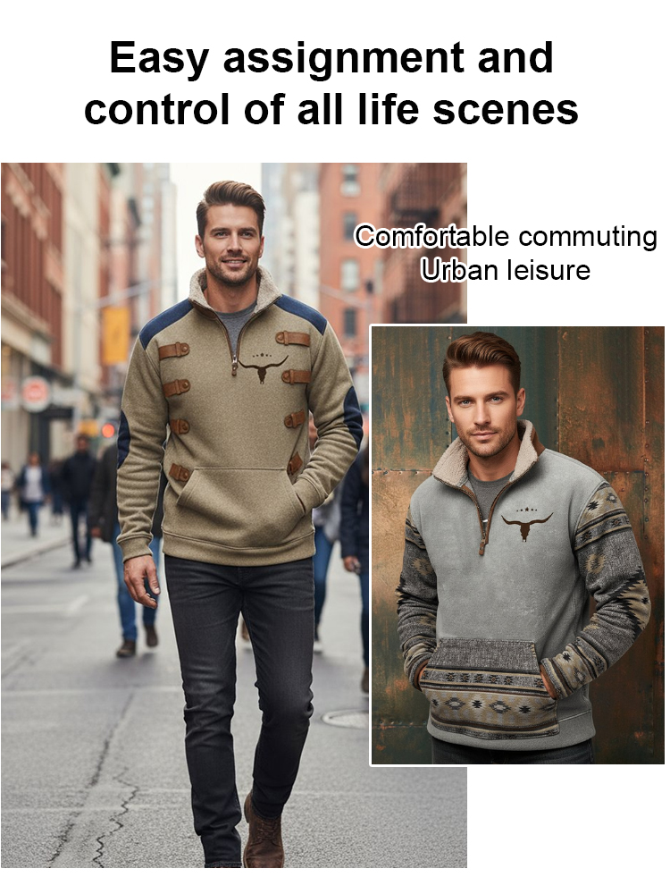  Genuine Shearling Fleece Autumn/Winter New Sweatshirt