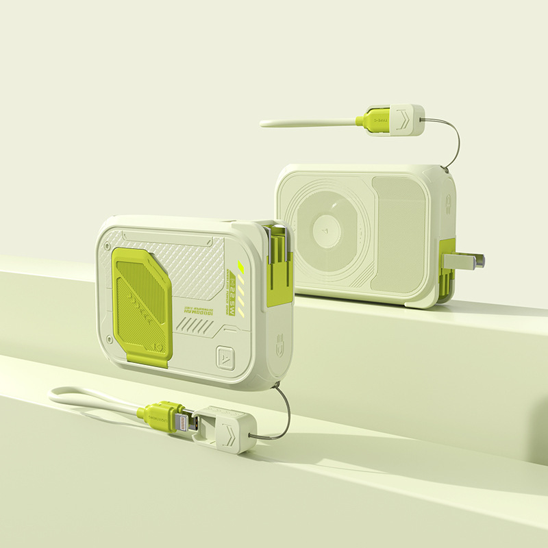 [3-in-1 Large Capacity] It’s enough to just take this charger with you when you go out!