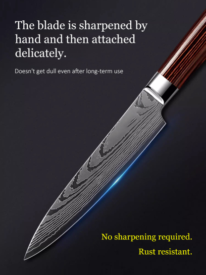 Japanese Master Hand-Forged Damascus Steel Chef's Knife 🇯🇵🔪✨