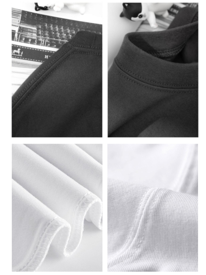 🌟 Single-piece weight 450g, top-quality pure cotton fabric in solid color T-shirt, suitable for both men and women! 🌈