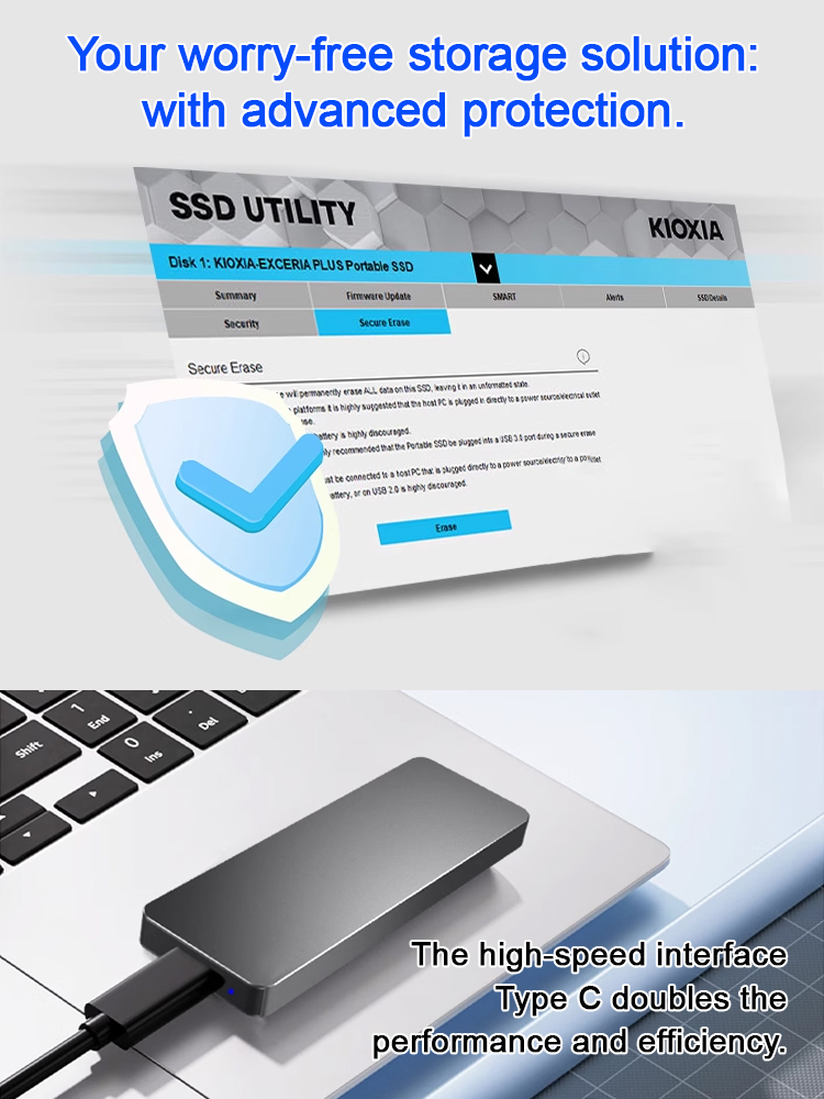 Professional quality! 💼 Top-of-the-line portable USB 4.0 Gen3 hard drive. 🌟