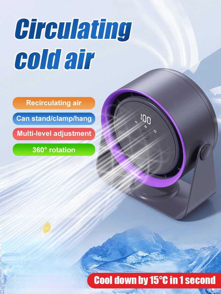 Desktop air circulation fan