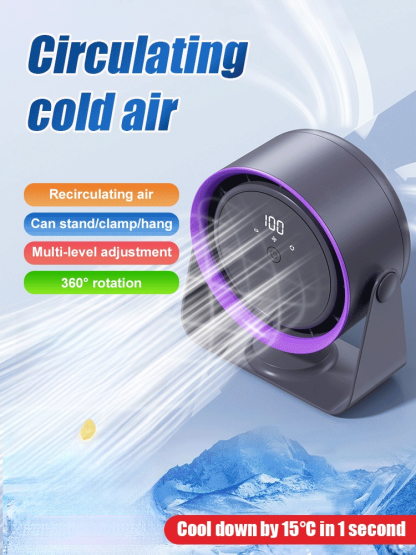 Desktop air circulation fan