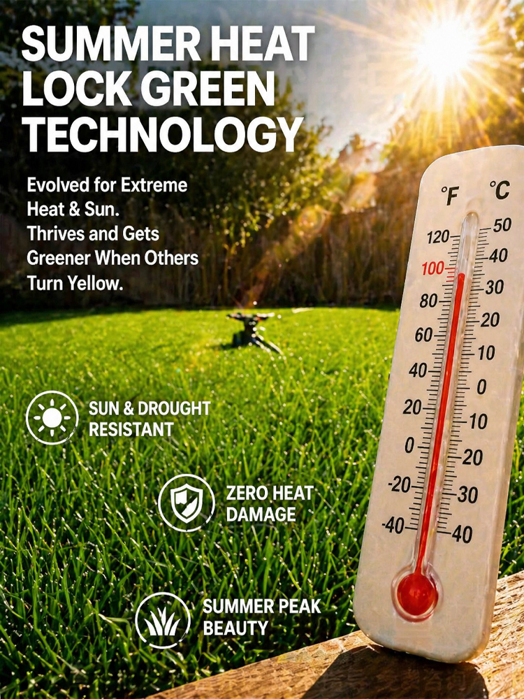 🌱 Self-Healing Bermuda Grass Seed No Mow Technology 99 Percent Germination 650sq ft Coverage
