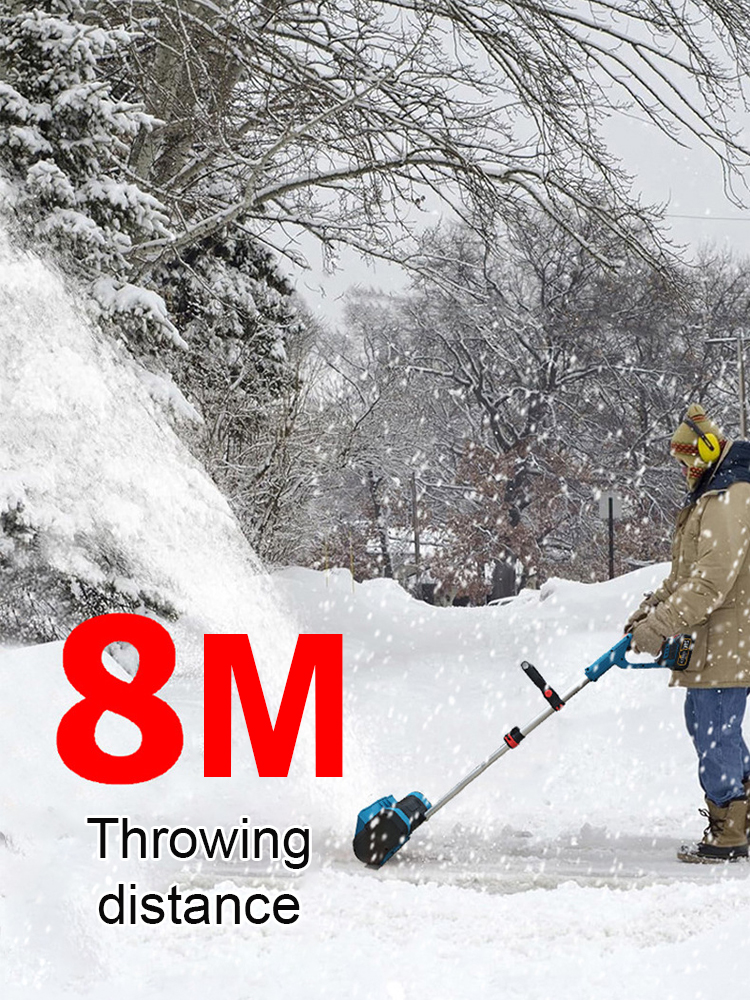 Foldable lithium snowblower, clears 100m² of snow in just 3 minutes! 🌨️❄️ Effortlessly through the entire winter! ⛄🔋