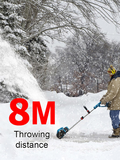 Foldable lithium snowblower, clears 100m² of snow in just 3 minutes! 🌨️❄️ Effortlessly through the entire winter! ⛄🔋