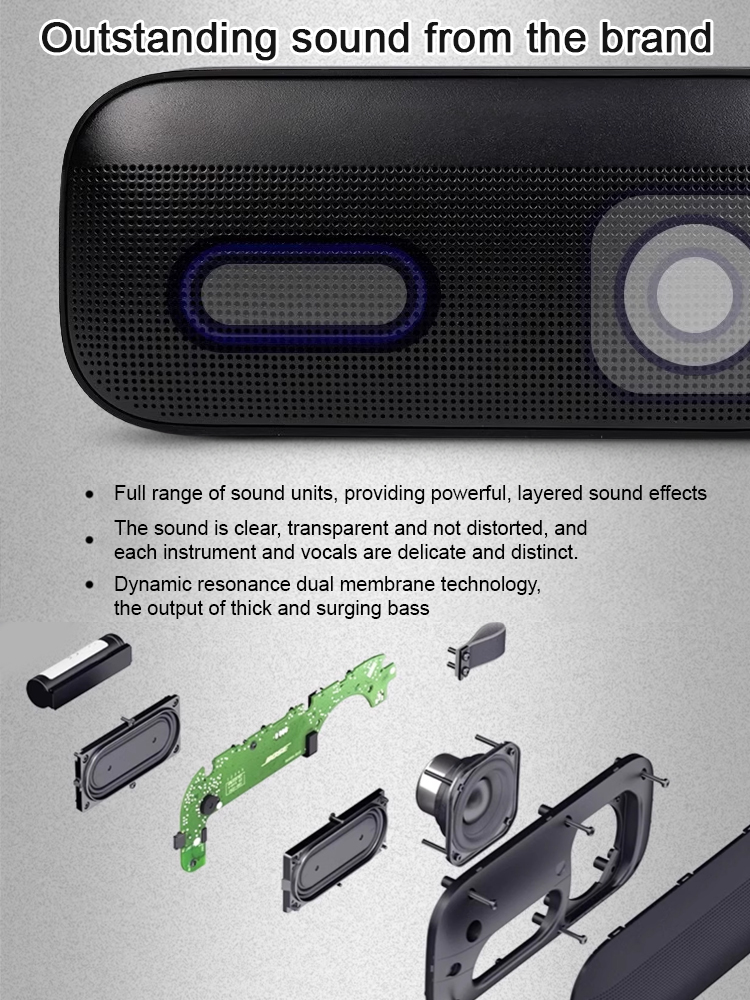 Waterproof, dustproof, and drop-resistant HiFi portable Bluetooth speaker. 🔊💦