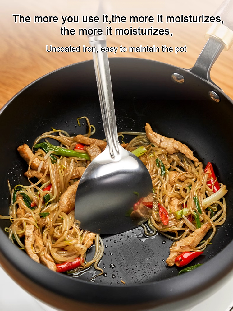 Authentic Japanese Handmade Pure Iron Pan 🍳 Lightweight Non-Toxic Pre-Seasoned Non-Stick