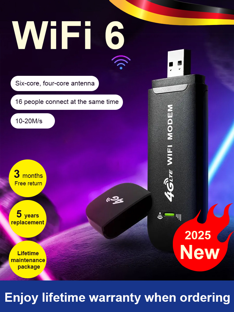 Portable 1000 Mbps WiFi, usable worldwide! 🌍 No SIM card needed! 📶✨