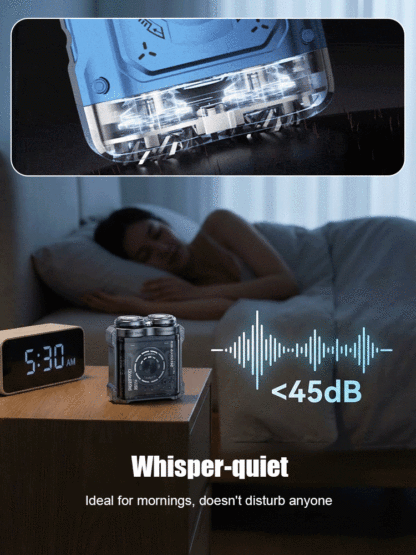 Cyber-Mecha Magnetic Shaver: 60-Day Battery, Zero Stubble, Always Sharp! 🤖🧲🔋🪒