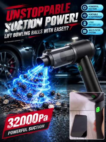 🚗 4-in-1 Akku Staubsauger |32.000 RPM Turbogebläse | Kompakt & Bürstenlos | Für Auto + Haushalt 🌪️