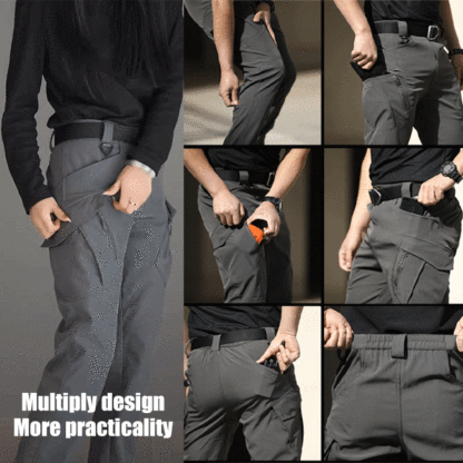 Multi-pocket design 🦺, waterproof 🌧️, scratch-resistant 🛡️, and durable tactical pants 0️⃣
