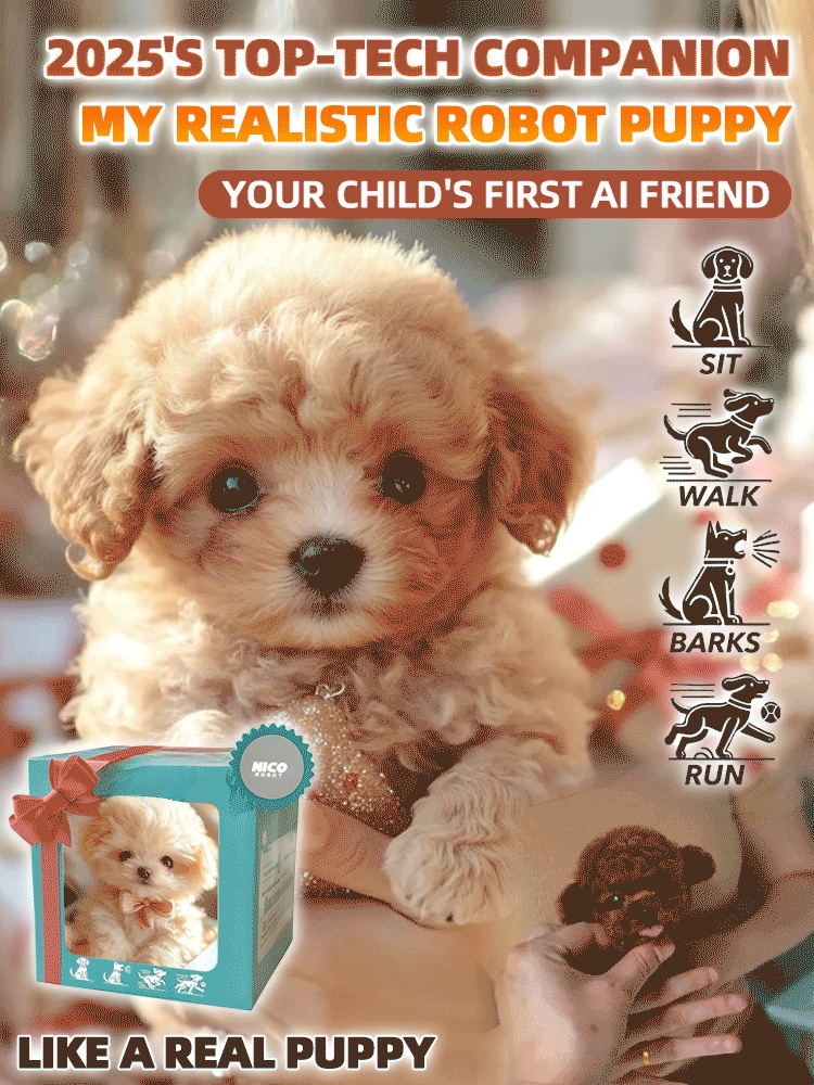 🐶【2025 Latest】Bionic AI Smart Pet Companion: No More Worries About Raising a Dog! 🌟