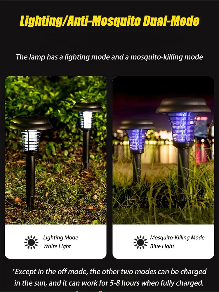 Solar Multi-functional Eco Pest Control Lamp – Protect Your Garden, Say No to Mosquitoes! 🌿🦟