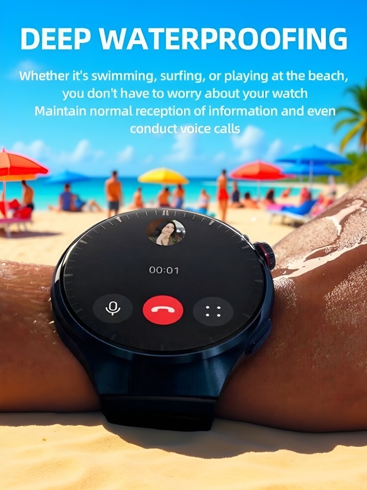 🩸🩹 No More Needles!❤️ The WATCH4PRO space exploration round screen smartwatch checks glucose, BP and sends SOS alerts! 