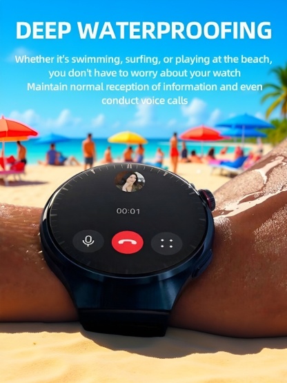 🩸🩹 No More Needles!❤️ The WATCH4PRO space exploration round screen smartwatch checks glucose, BP and sends SOS alerts! 