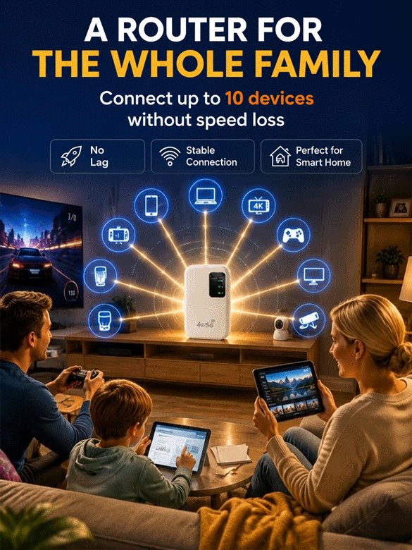 【0 Cost Enjoying Network】🌐 Ultra-Fast 5G Mobile Hotspot | 100% Free Unlimited Data | No Contract |  10 Devices Fast Connect 📶