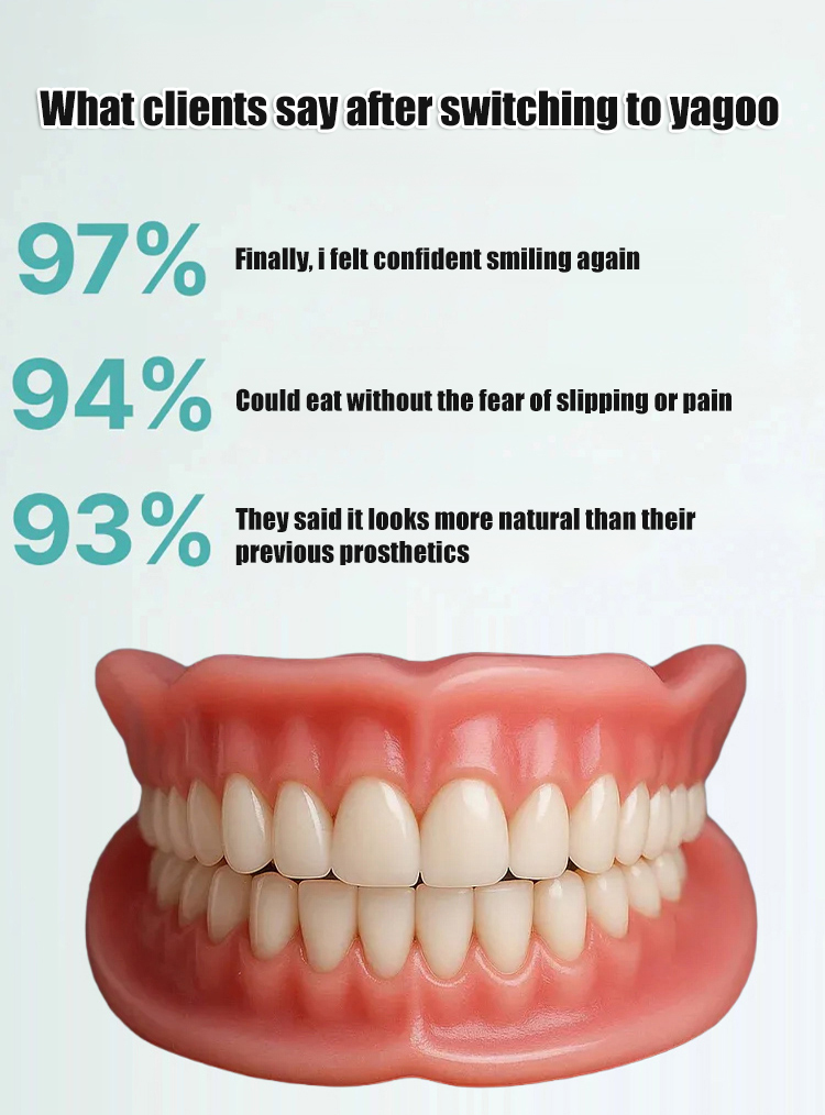 ⚡️ Snap in instantly! No glue needed—fits every smile: full, partial, or no teeth