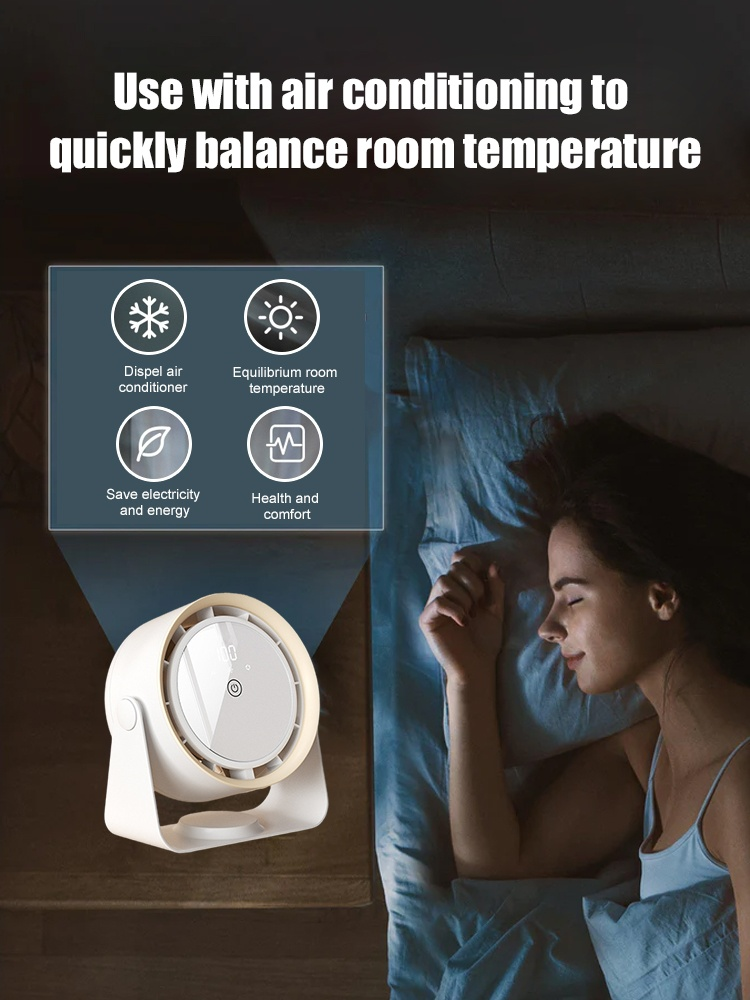 Desktop air circulation fan