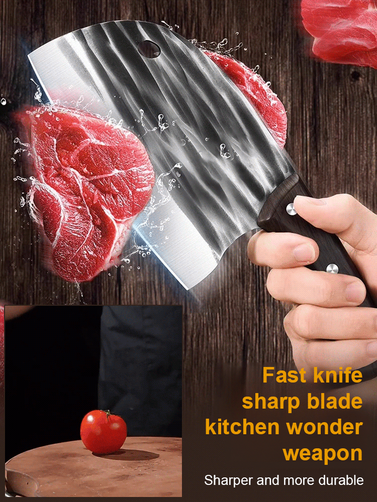 Handcrafted! A chop-and-cut kitchen knife that cuts through wire like cutting butter! 🔪🧈