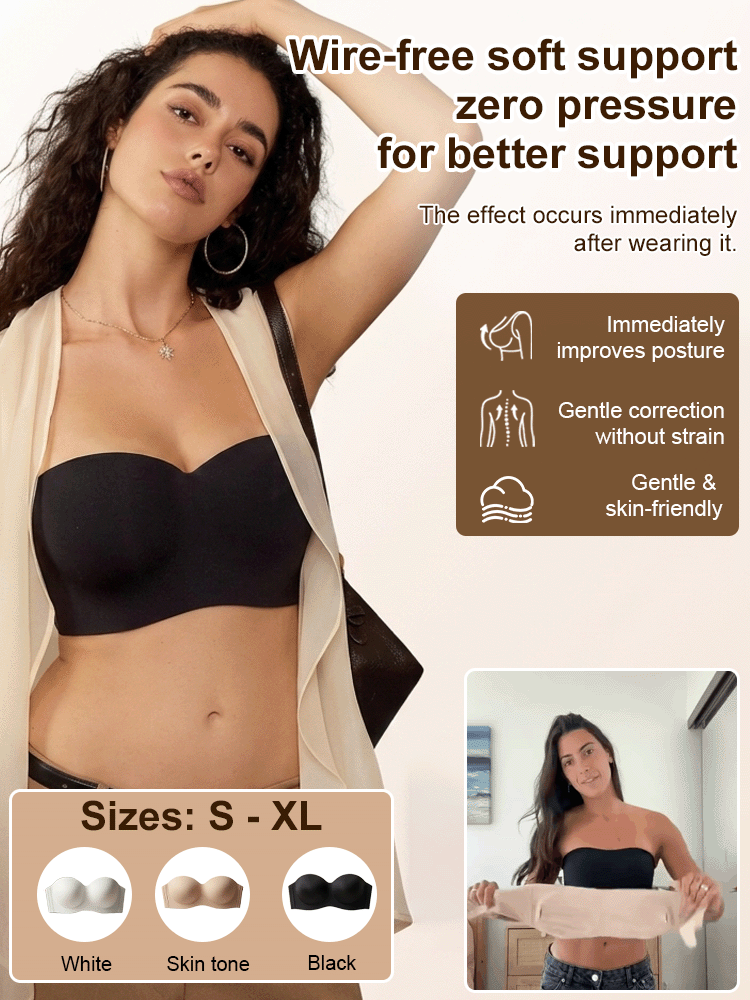 👙Anti-Gravity Strapless Bra | 24H Non-Slip | Breathable Fabric | Wire-Free Support | Multi-Way Wear | Seamless Fit ✨