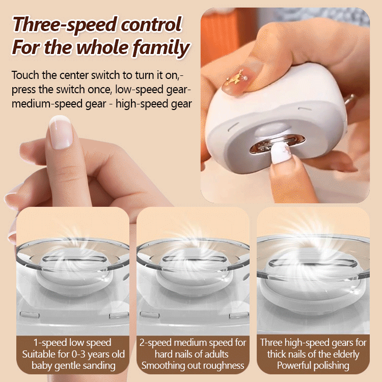 🍼 Gentle Love for Tiny Fingers & Senior Hands: The Ultimate Electric Nail File 🌟👴